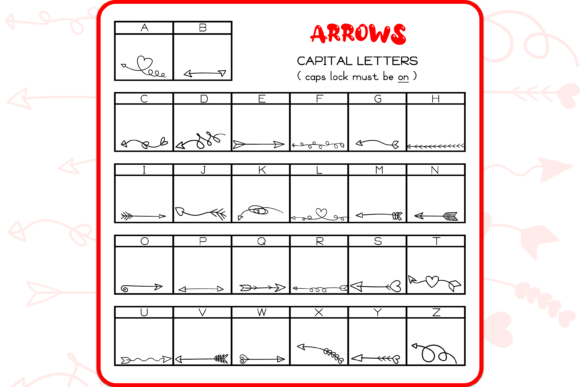 Arrows Dingbats Font - Preview 1