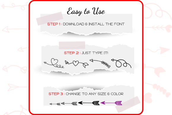 Arrows Dingbats Font - Preview 3