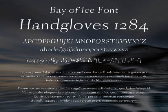 Bay of Ice Font - Preview 1