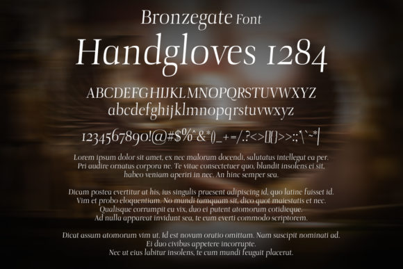 Bronzegate Font - Preview 1