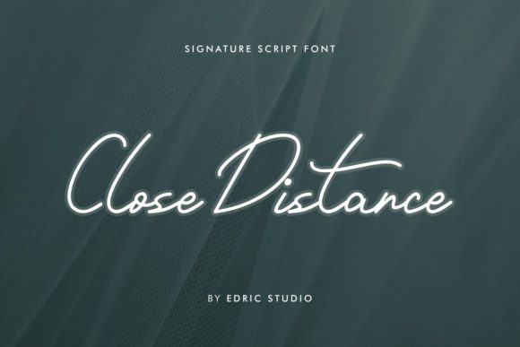Close Distance Font PNG with transparent background - Preview 1