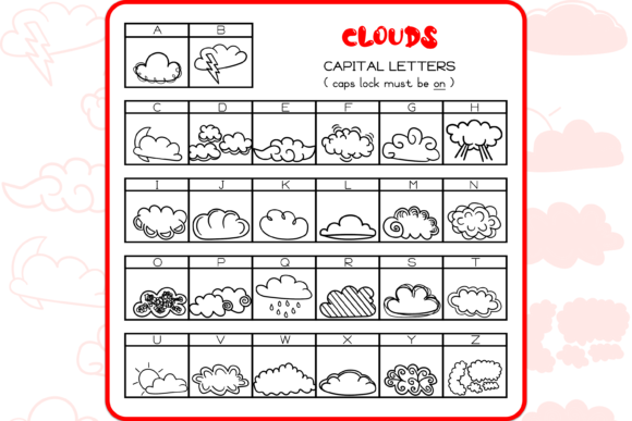 Clouds Dingbats Font - Preview 1