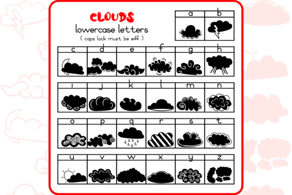 Clouds Dingbats Font - Preview 2