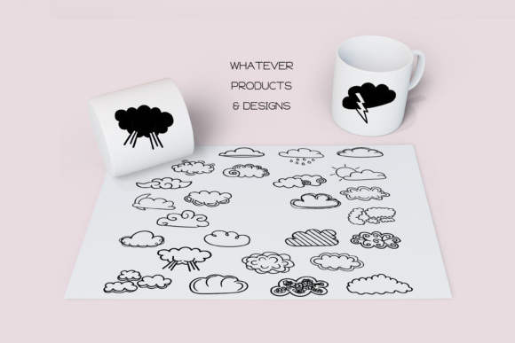 Clouds Dingbats Font - Preview 5