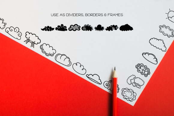 Clouds Dingbats Font - Preview 6