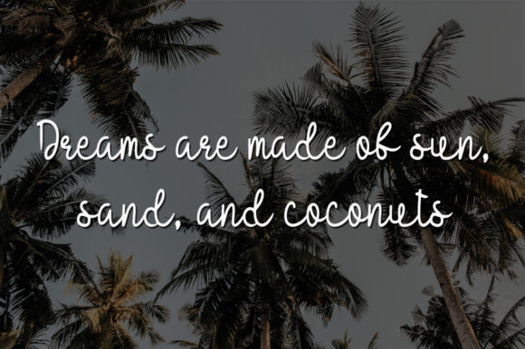 Coconut Palm Font - Preview 1