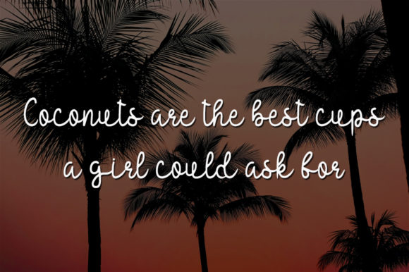 Coconut Palm Font - Preview 2