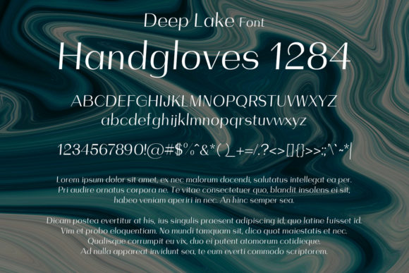 Deep Lake Font - Preview 1