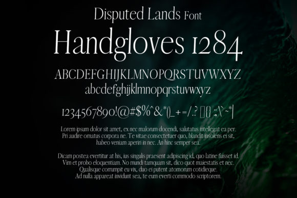 Disputed Lands Font - Preview 1