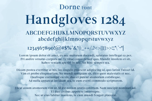 Dorne Font PNG with transparent background - Preview 1