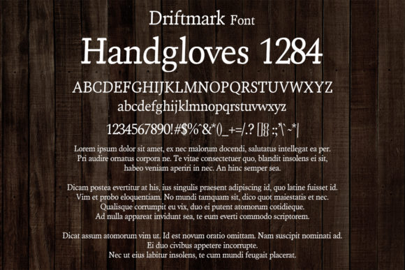 Driftmark Font PNG with transparent background - Preview 1
