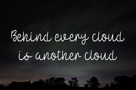 Evening Cloud Font - Preview 1