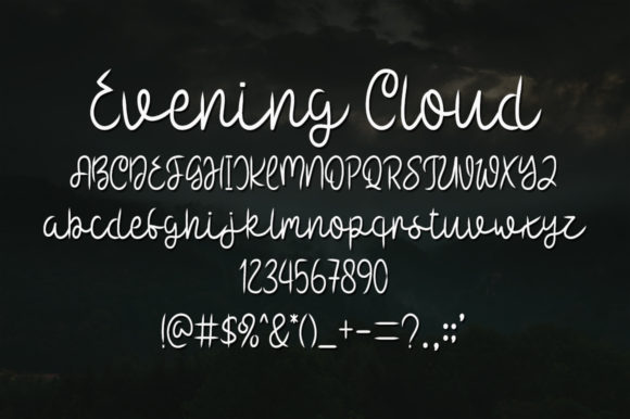 Evening Cloud Font - Preview 3