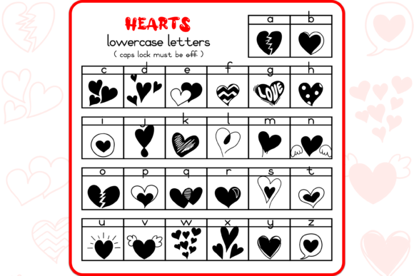 Heart Dingbats Font - Preview 2
