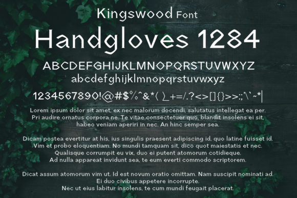 Kingswood Font PNG with transparent background - Preview 1
