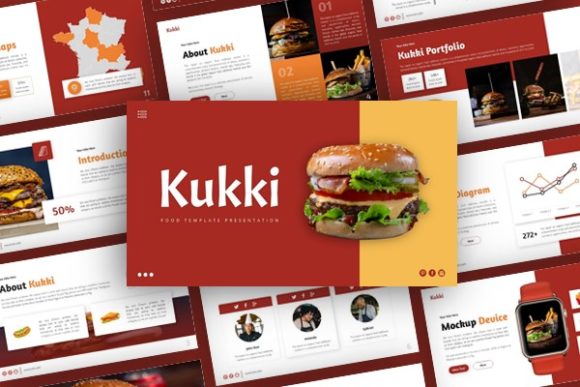 Preview of Kukki Food Presentation food presentation template