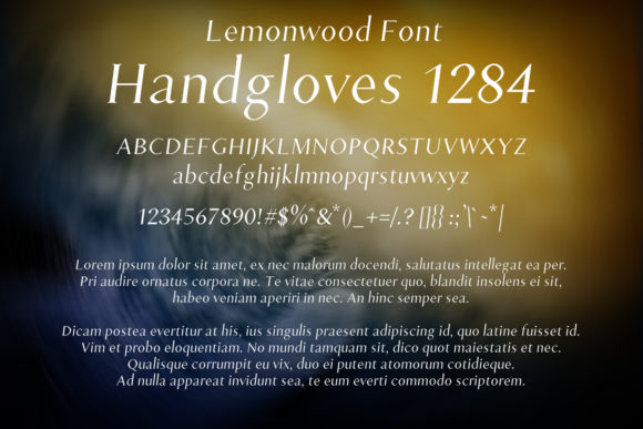 Lemonwood Font PNG with transparent background - Preview 1