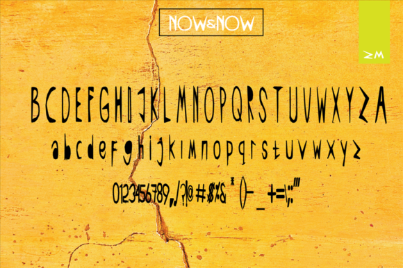 Now & Now Font PNG with transparent background - Preview 3