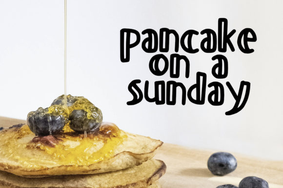 Pancake Font PNG with transparent background - Preview 3