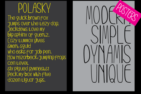 Polasky Font PNG with transparent background - Preview 2