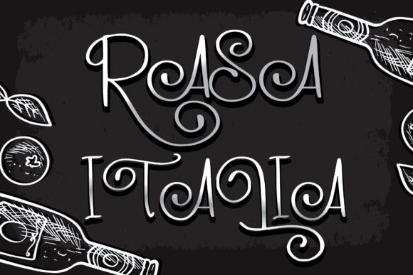 Rasa Italia Font PNG with transparent background - Preview 1