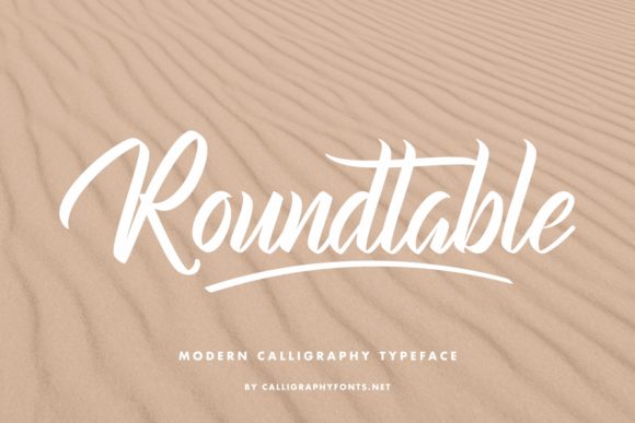 Roundtable Font PNG with transparent background - Preview 1