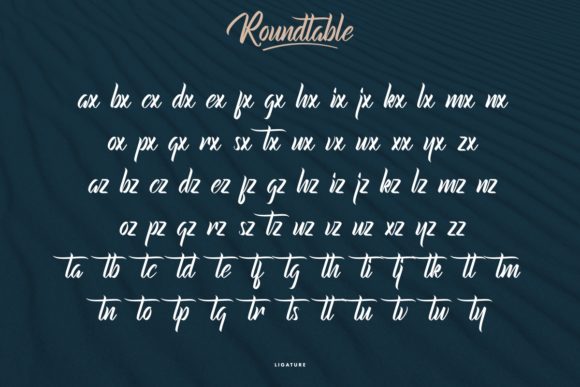 Roundtable Font PNG with transparent background - Preview 6