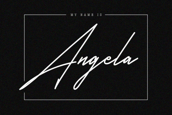 Satilas Signature Font PNG with transparent background - Preview 1