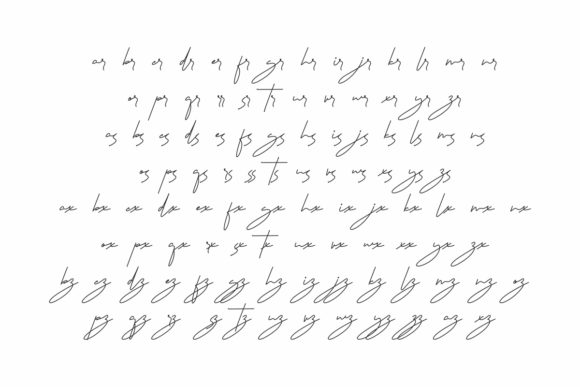Signaturex Font PNG with transparent background - Preview 4