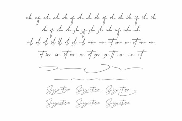 Signaturex Font PNG with transparent background - Preview 6