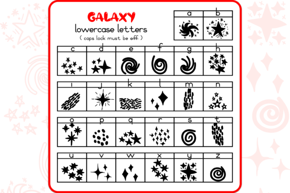 Galaxy Dingbats Font - Preview 2
