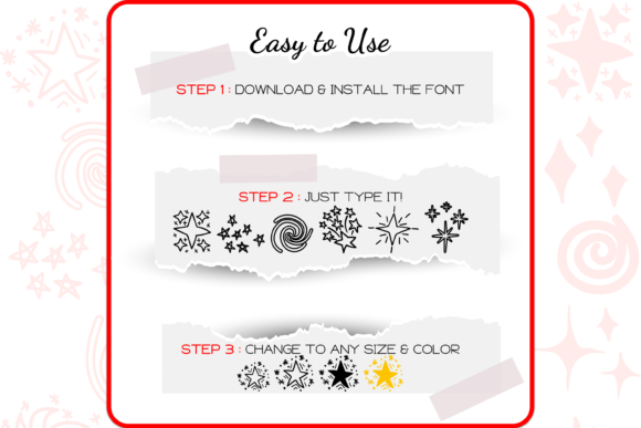 Galaxy Dingbats Font - Preview 3