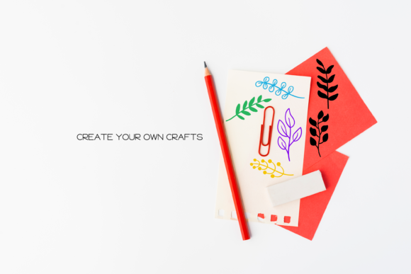 Plants Dingbats Font PNG with transparent background - Preview 4
