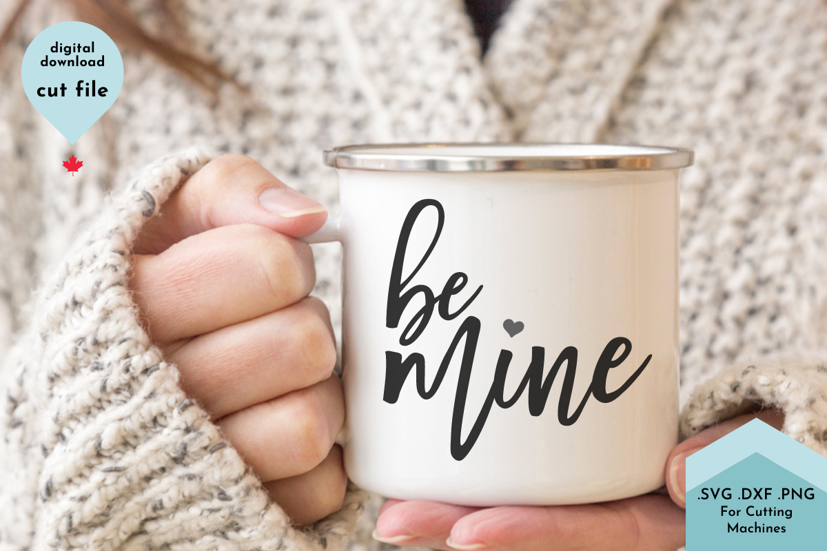 Valentines Svg - Be Mine Graphic by Lettershapes · Creative Fabrica