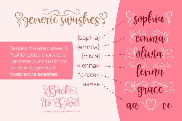 Back to Love Font - Preview 1