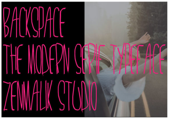 Backspace Font - Preview 3