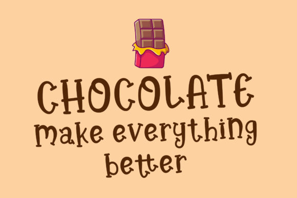 Brown Peanut Font - Preview 1