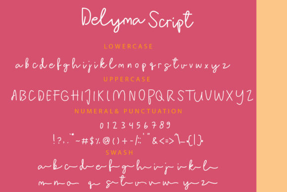 Delyma Font PNG with transparent background - Preview 6