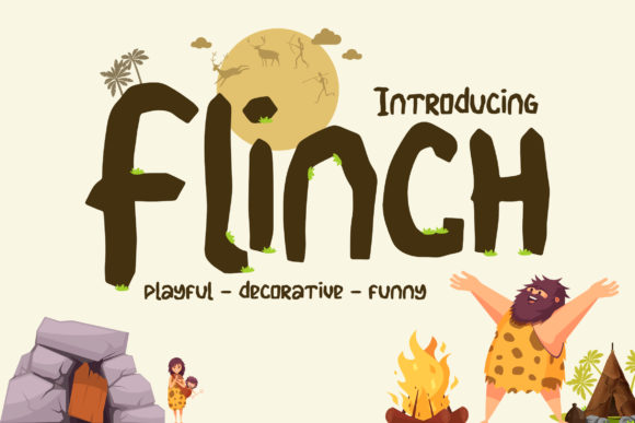 Flinch Display Font By Gumacreative
