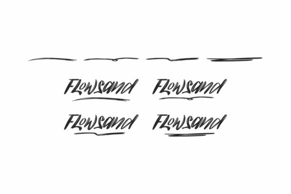 Flowsand Font - Preview 6