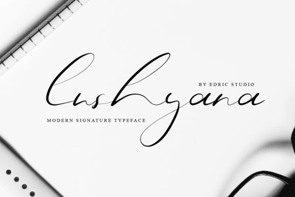 Lushyana Font PNG with transparent background - Preview 1