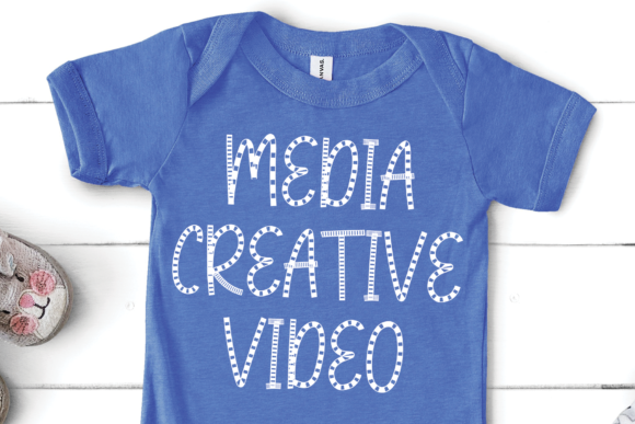 Media Videography Font PNG with transparent background - Preview 3