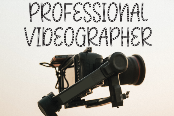 Media Videography Font PNG with transparent background - Preview 4