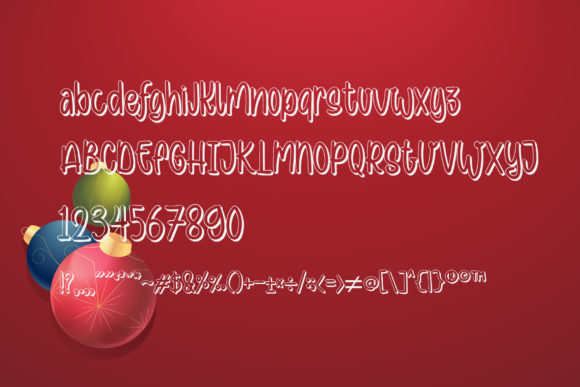 Purple Christmas Font PNG with transparent background - Preview 3