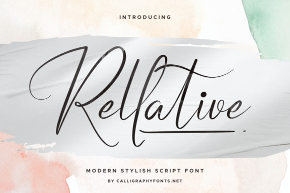 Rellative Script & Handwritten Font By CalligraphyFonts