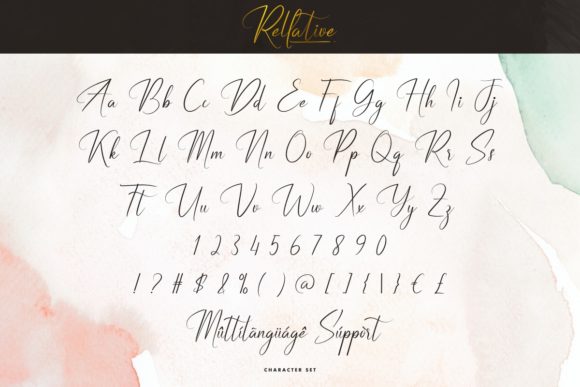 Rellative Font font preview - 4