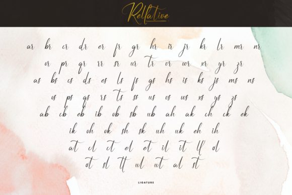 Rellative Font font preview - 6