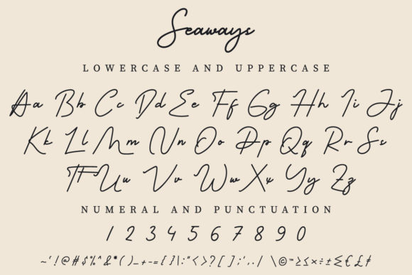 Seaways Font PNG with transparent background - Preview 4