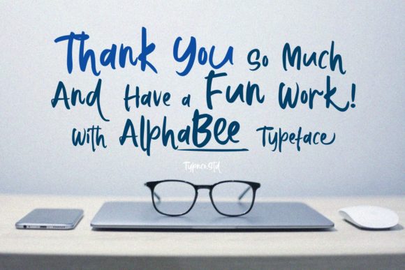 AlphaBee Font - Preview 4
