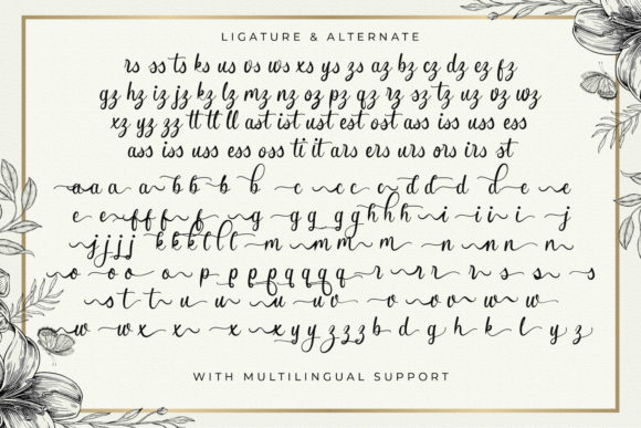 Butterfly Winter Font - Preview 3